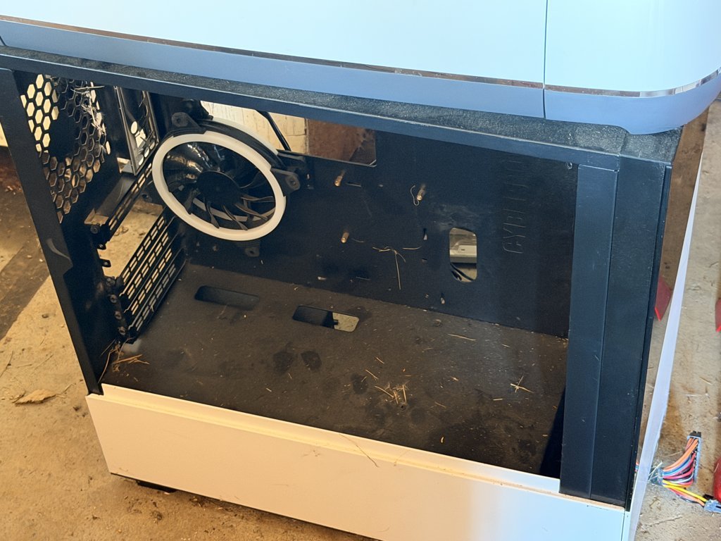 Computer Case with Fan - Open Frame for Custom Builds - Used